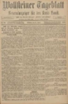 Wollsteiner Tageblatt: Generalanzeiger f&uuml;r den Kreis Bomst: mit der Gratis-Beilage: "Bl&auml;tter und Bl&uuml;ten" 1908.04.19 Nr93