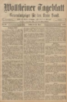 Wollsteiner Tageblatt: Generalanzeiger f&uuml;r den Kreis Bomst: mit der Gratis-Beilage: "Bl&auml;tter und Bl&uuml;ten" 1908.04.24 Nr96