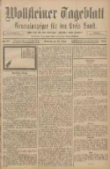 Wollsteiner Tageblatt: Generalanzeiger f&uuml;r den Kreis Bomst: mit der Gratis-Beilage: "Bl&auml;tter und Bl&uuml;ten" 1908.04.26 Nr98