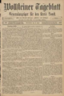 Wollsteiner Tageblatt: Generalanzeiger für den Kreis Bomst: mit der Gratis-Beilage: "Blätter und Blüten" 1908.06.06 Nr132
