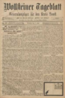 Wollsteiner Tageblatt: Generalanzeiger f&uuml;r den Kreis Bomst: mit der Gratis-Beilage: "Bl&auml;tter und Bl&uuml;ten" 1908.06.07 Nr133