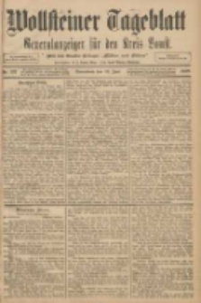 Wollsteiner Tageblatt: Generalanzeiger f&uuml;r den Kreis Bomst: mit der Gratis-Beilage: "Bl&auml;tter und Bl&uuml;ten" 1908.06.13 Nr137