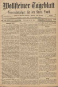 Wollsteiner Tageblatt: Generalanzeiger f&uuml;r den Kreis Bomst: mit der Gratis-Beilage: "Bl&auml;tter und Bl&uuml;ten" 1908.06.24 Nr146