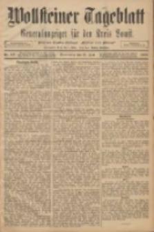 Wollsteiner Tageblatt: Generalanzeiger für den Kreis Bomst: mit der Gratis-Beilage: "Blätter und Blüten" 1908.06.25 Nr147