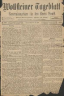 Wollsteiner Tageblatt: Generalanzeiger f&uuml;r den Kreis Bomst: mit der Gratis-Beilage: "Bl&auml;tter und Bl&uuml;ten" 1908.07.02 Nr153