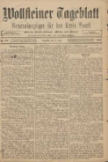 Wollsteiner Tageblatt: Generalanzeiger f&uuml;r den Kreis Bomst: mit der Gratis-Beilage: "Bl&auml;tter und Bl&uuml;ten" 1908.07.07 Nr157
