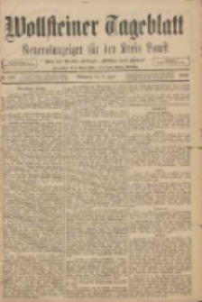 Wollsteiner Tageblatt: Generalanzeiger f&uuml;r den Kreis Bomst: mit der Gratis-Beilage: "Bl&auml;tter und Bl&uuml;ten" 1908.07.08 Nr158