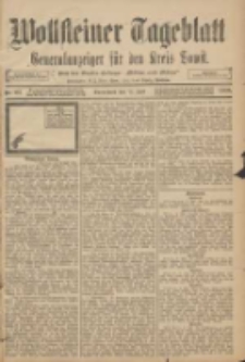 Wollsteiner Tageblatt: Generalanzeiger f&uuml;r den Kreis Bomst: mit der Gratis-Beilage: "Bl&auml;tter und Bl&uuml;ten" 1908.07.11 Nr161