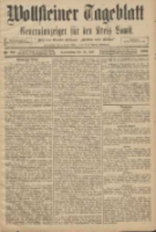 Wollsteiner Tageblatt: Generalanzeiger f&uuml;r den Kreis Bomst: mit der Gratis-Beilage: "Bl&auml;tter und Bl&uuml;ten" 1908.07.16 Nr165