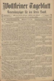 Wollsteiner Tageblatt: Generalanzeiger f&uuml;r den Kreis Bomst: mit der Gratis-Beilage: "Bl&auml;tter und Bl&uuml;ten" 1908.07.22 Nr170