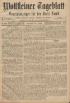 Wollsteiner Tageblatt: Generalanzeiger f&uuml;r den Kreis Bomst: mit der Gratis-Beilage: "Bl&auml;tter und Bl&uuml;ten" 1908.08.01 Nr179