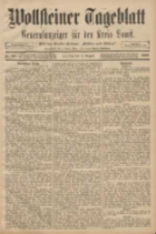 Wollsteiner Tageblatt: Generalanzeiger für den Kreis Bomst: mit der Gratis-Beilage: "Blätter und Blüten" 1908.08.04 Nr181