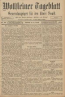 Wollsteiner Tageblatt: Generalanzeiger f&uuml;r den Kreis Bomst: mit der Gratis-Beilage: "Bl&auml;tter und Bl&uuml;ten" 1908.08.12 Nr188