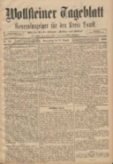 Wollsteiner Tageblatt: Generalanzeiger für den Kreis Bomst: mit der Gratis-Beilage: "Blätter und Blüten" 1908.08.13 Nr189