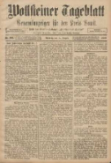 Wollsteiner Tageblatt: Generalanzeiger f&uuml;r den Kreis Bomst: mit der Gratis-Beilage: "Bl&auml;tter und Bl&uuml;ten" 1908.08.16 Nr192