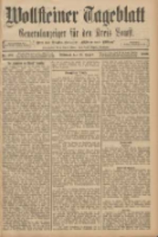 Wollsteiner Tageblatt: Generalanzeiger f&uuml;r den Kreis Bomst: mit der Gratis-Beilage: "Bl&auml;tter und Bl&uuml;ten" 1908.08.19 Nr194