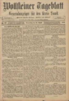Wollsteiner Tageblatt: Generalanzeiger f&uuml;r den Kreis Bomst: mit der Gratis-Beilage: "Bl&auml;tter und Bl&uuml;ten" 1908.08.20 Nr195