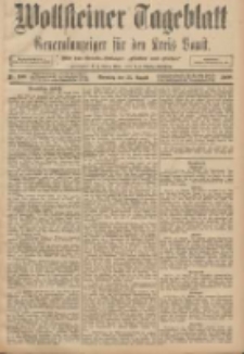 Wollsteiner Tageblatt: Generalanzeiger f&uuml;r den Kreis Bomst: mit der Gratis-Beilage: "Bl&auml;tter und Bl&uuml;ten" 1908.08.23 Nr198