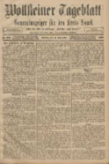 Wollsteiner Tageblatt: Generalanzeiger f&uuml;r den Kreis Bomst: mit der Gratis-Beilage: "Bl&auml;tter und Bl&uuml;ten" 1908.09.01 Nr205