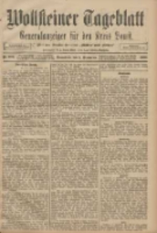 Wollsteiner Tageblatt: Generalanzeiger f&uuml;r den Kreis Bomst: mit der Gratis-Beilage: "Bl&auml;tter und Bl&uuml;ten" 1908.09.05 Nr209