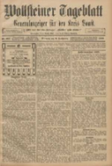Wollsteiner Tageblatt: Generalanzeiger f&uuml;r den Kreis Bomst: mit der Gratis-Beilage: "Bl&auml;tter und Bl&uuml;ten" 1908.09.09 Nr212