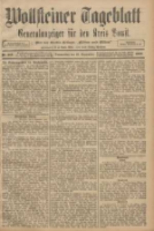 Wollsteiner Tageblatt: Generalanzeiger f&uuml;r den Kreis Bomst: mit der Gratis-Beilage: "Bl&auml;tter und Bl&uuml;ten" 1908.09.10 Nr213