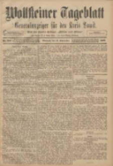 Wollsteiner Tageblatt: Generalanzeiger f&uuml;r den Kreis Bomst: mit der Gratis-Beilage: "Bl&auml;tter und Bl&uuml;ten" 1908.09.16 Nr218