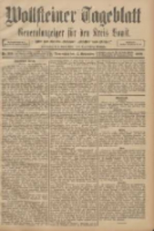 Wollsteiner Tageblatt: Generalanzeiger f&uuml;r den Kreis Bomst: mit der Gratis-Beilage: "Bl&auml;tter und Bl&uuml;ten" 1908.09.17 Nr219