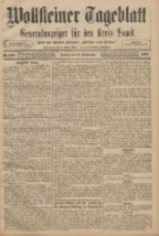 Wollsteiner Tageblatt: Generalanzeiger f&uuml;r den Kreis Bomst: mit der Gratis-Beilage: "Bl&auml;tter und Bl&uuml;ten" 1908.09.18 Nr220