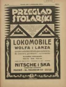 Przegląd Stolarski: dwutygodnik poświęcony zagadnieniom architektury wnętrz a mianowicie: stolarstwu, rzeźbiarstwu, tapicerstwu, tokarstwu, koszykarstwu, zdobnictwu oraz handlowi mebli: organ Związku Polskich Cech&oacute;w Stolarskich 1927.10.01 R.1 Nr13