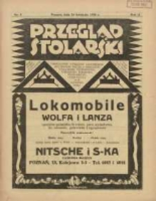 Przegląd Stolarski: dwutygodnik poświęcony zagadnieniom architektury wnętrz a mianowicie: stolarstwu, rzeźbiarstwu, tapicerstwu, tokarstwu, koszykarstwu, zdobnictwu oraz handlowi mebli: organ Związku Polskich Cech&oacute;w Stolarskich 1928.04.15 R.2 Nr8