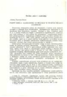 Pobyt króla Aleksandra w Prusach w świetle realcji gdańskiej