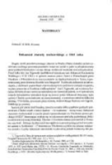 Dokument starosty wschowskiego z 1361 roku