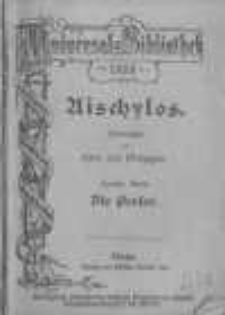 Aischylos. Bd.2 Die Perser