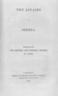 The affairs of Serbia