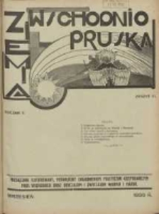 Ziemia Wschodnio-Pruska: miesięcznik poświęcony zagadnieniom polityczno-gospodarczym Prus Wschodnich oraz obyczajom i zwyczajom Warmji i Mazur 1930.08 R.2 Nr6