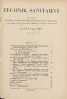 Technik Sanitarny = Technique Sanitaire: organ poświęcony sprawom wodociągowo-kanalizacyjnym i urządzeń techniczno-zdrowotnych w Polsce: révue consacrée aux aqueducs, canalisations et la technique sanitaire en Pologne 1928 R.1 Nr2-3