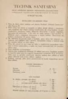 Technik Sanitarny = Technique Sanitaire: organ poświęcony sprawom wodociągowo-kanalizacyjnym i urządzeń techniczno-zdrowotnych w Polsce: r&eacute;vue consacr&eacute;e aux aqueducs, canalisations et la technique sanitaire en Pologne 1929 R.2 Nr1