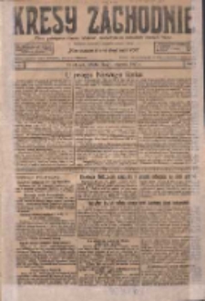 Kresy Zachodnie: pismo poświęcone obronie interes&oacute;w narodowych na zachodnich ziemiach Polski 1927.01.01 R.5 Nr1
