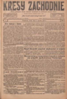 Kresy Zachodnie: pismo poświęcone obronie interes&oacute;w narodowych na zachodnich ziemiach Polski 1927.01.05 R.5 Nr3