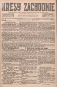 Kresy Zachodnie: pismo poświęcone obronie interes&oacute;w narodowych na zachodnich ziemiach Polski 1927.01.11 R.5 Nr7