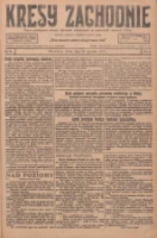 Kresy Zachodnie: pismo poświęcone obronie interes&oacute;w narodowych na zachodnich ziemiach Polski 1927.01.19 R.5 Nr14