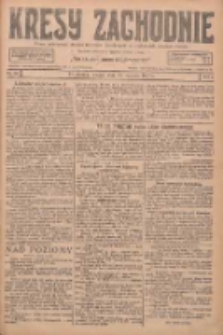 Kresy Zachodnie: pismo poświęcone obronie interes&oacute;w narodowych na zachodnich ziemiach Polski 1927.01.25 R.5 Nr19