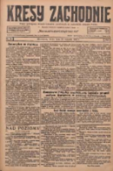 Kresy Zachodnie: pismo poświęcone obronie interesów narodowych na zachodnich ziemiach Polski 1927.01.26 R.5 Nr20