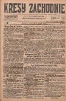 Kresy Zachodnie: pismo poświęcone obronie interes&oacute;w narodowych na zachodnich ziemiach Polski 1927.01.26 R.5 Nr20