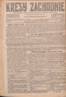 Kresy Zachodnie: pismo poświęcone obronie interes&oacute;w narodowych na zachodnich ziemiach Polski 1927.02.15 R.5 Nr36