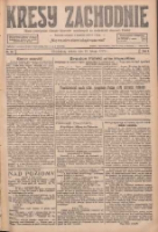 Kresy Zachodnie: pismo poświęcone obronie interes&oacute;w narodowych na zachodnich ziemiach Polski 1927.02.19 R.5 Nr40