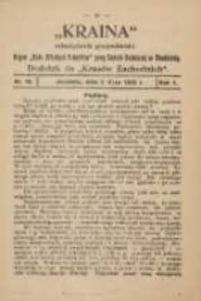 Kraina: dwutygodnik gospodarski: oficjalny organ "Koła Młodych Rolnik&oacute;w" przy Szkole Rolniczej w Chodzieży: dodatek do "Kres&oacute;w Zachodnich" 1928.07.01 R.1 Nr10