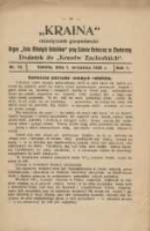 Kraina: dwutygodnik gospodarski: oficjalny organ "Koła Młodych Rolnik&oacute;w" przy Szkole Rolniczej w Chodzieży: dodatek do "Kres&oacute;w Zachodnich" 1928.09.01 R.1 Nr12