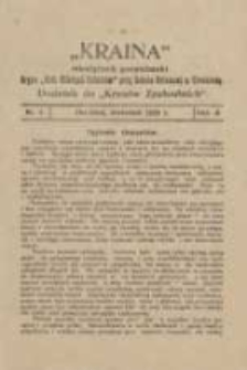 Kraina: dwutygodnik gospodarski: oficjalny organ "Koła Młodych Rolnik&oacute;w" przy Szkole Rolniczej w Chodzieży: dodatek do "Kres&oacute;w Zachodnich" 1929.04 R.2 Nr4